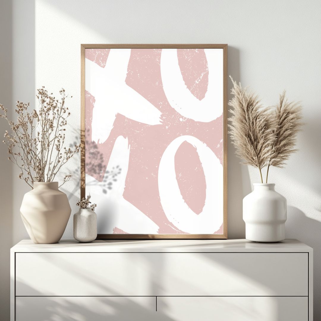 XO Rose - Tableau typographique