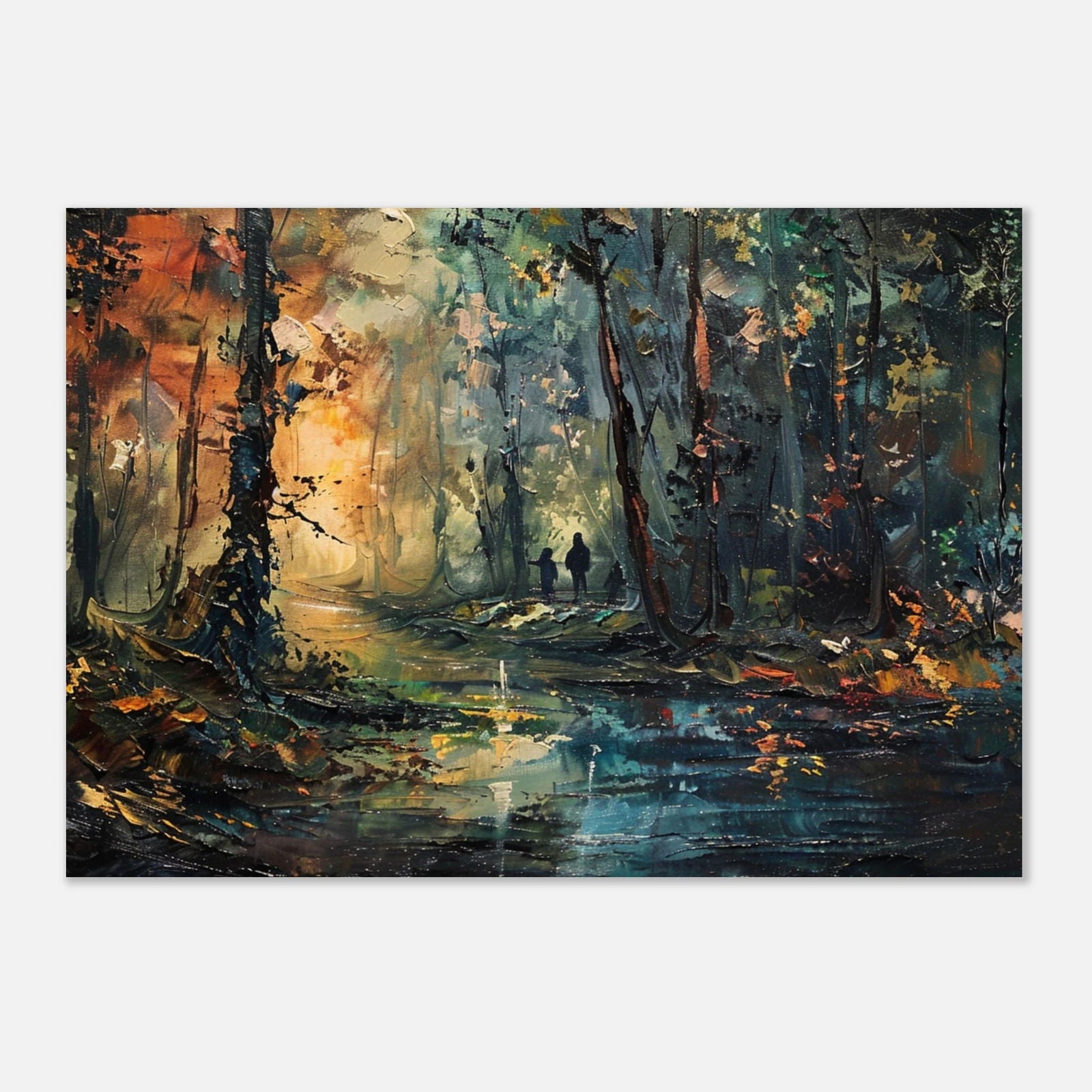 Forest shadows - Tableau paysage abstrait - Studio Elysium