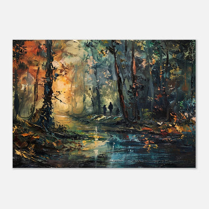 Forest shadows - Tableau paysage abstrait - Studio Elysium
