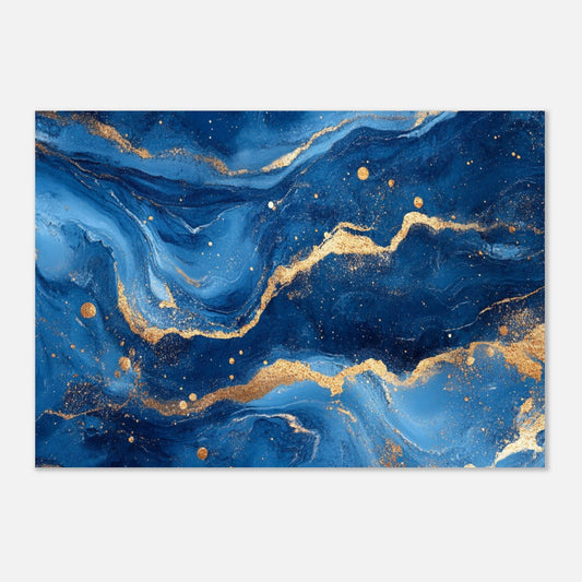 Marbre bleu or - Tableau abstrait - Studio Elysium
