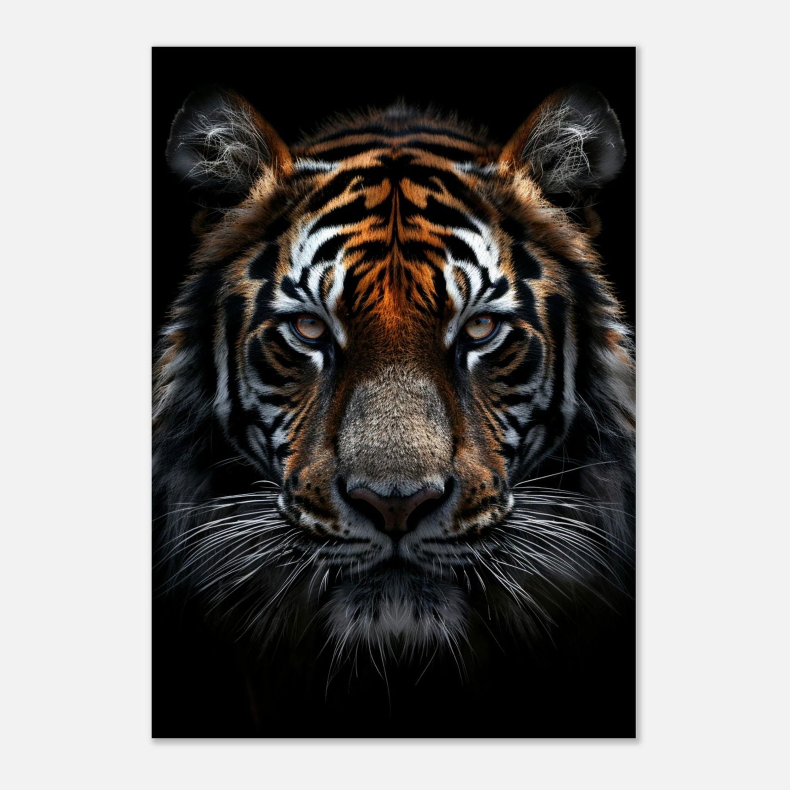 Tigre Fond noir - Tableau animal - Studio Elysium