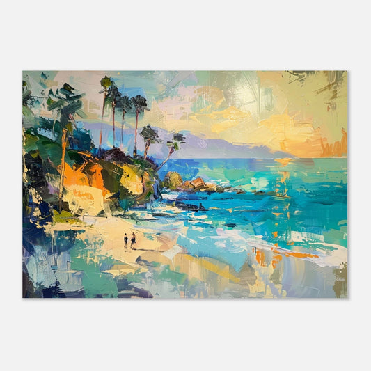 Wild morning swim - Tableau paysage abstrait - Studio Elysium