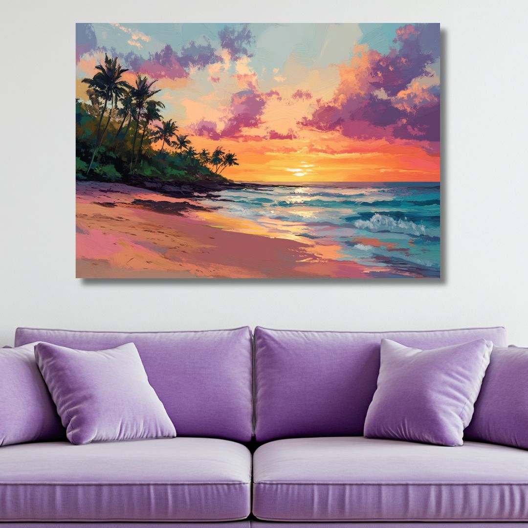 Beach Sunset - Tableau paysage