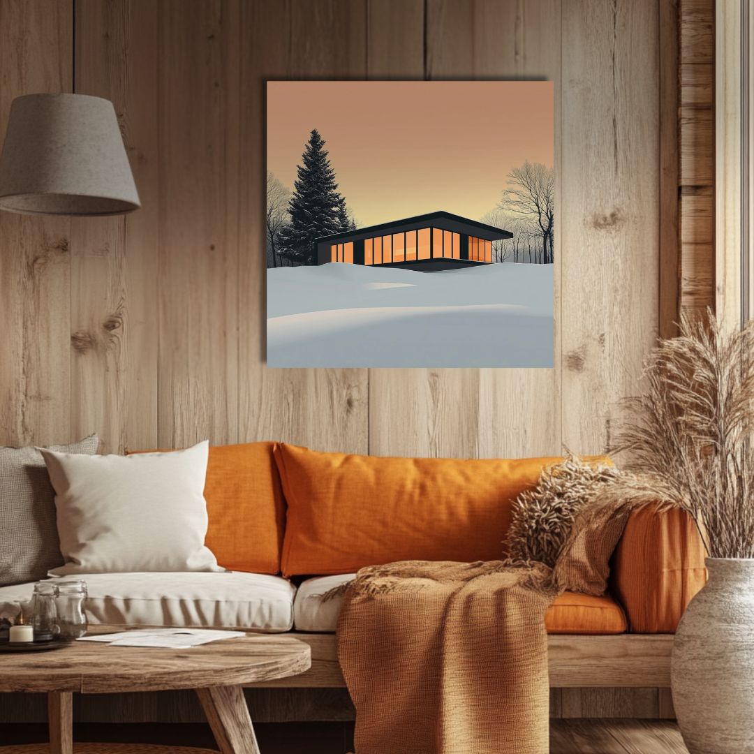 Refuge Moderne - Tableau minimaliste