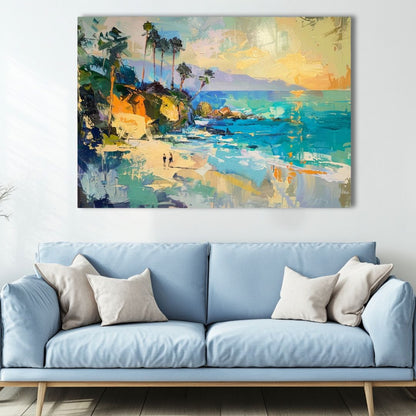 Wild morning swim - Tableau paysage abstrait