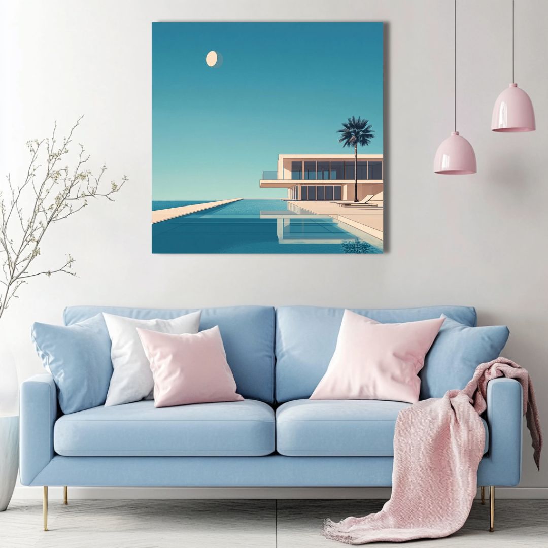 Villa moderne - Tableau minimaliste